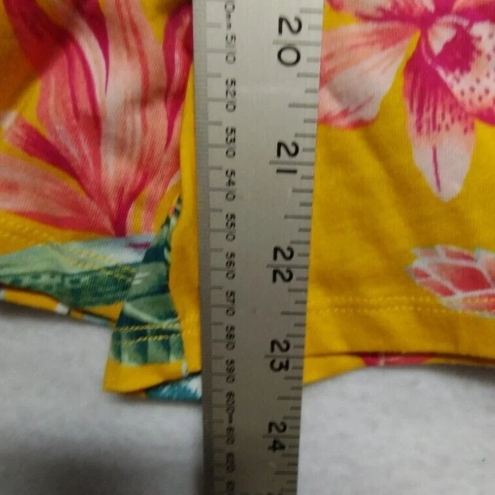 Old‎ Navy Floral Romper Halter Neck Sleeveless Yellow Tropical Kids Size L